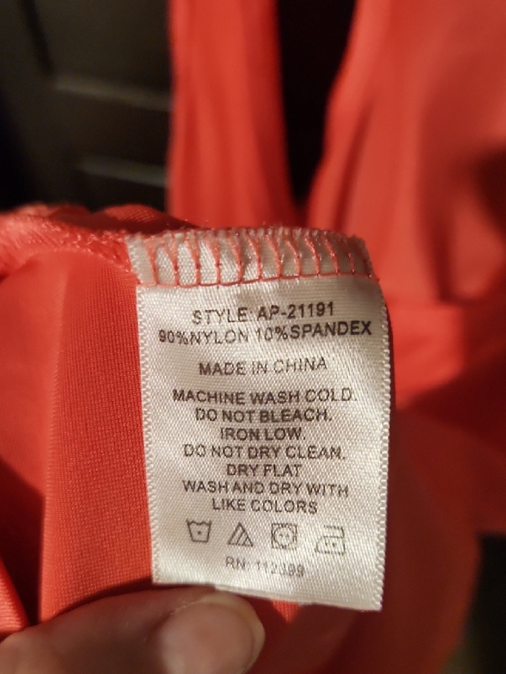 Active Racerback Tank Top - Coral - Picture 3 of 4